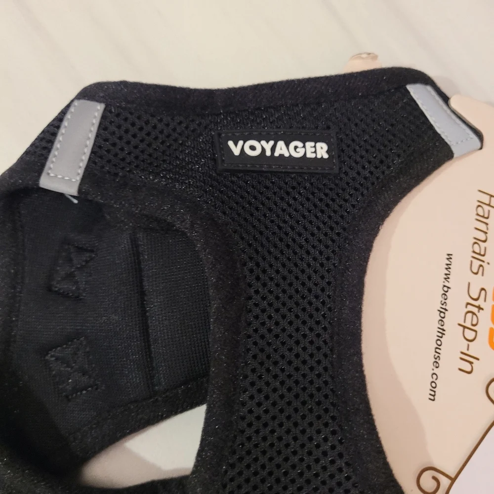 Voyager black harness dog collar M - Picture 2 of 3